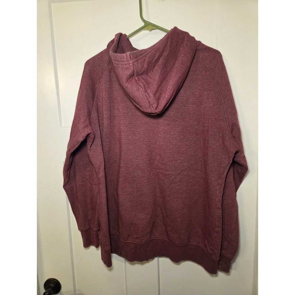 The North Face Womens Half Dome Pullover Hoodie Burgundy Heather XL NF0A3NZA - Picture 2 of 3